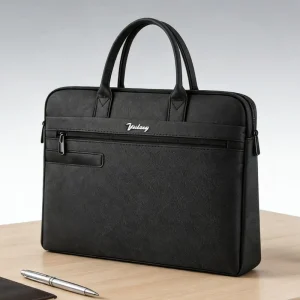 Customized Elegant Business A4 Document Book Laptop Bag Thickened Handbag Waterproof Large Capacity Briefcase