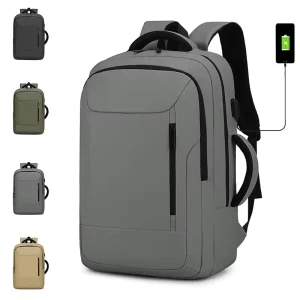 Customized Fashion Travel Business College Students School Work Bag Multi-function Men Waterproof Laptop Backpack with USB