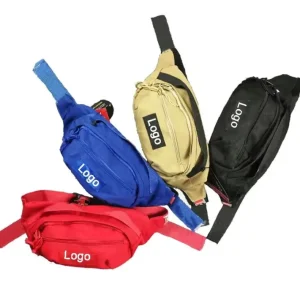 Customized Fashionable Waterproof High quality Canvas 4 color Shoulder Bag Men’s Waist Bag