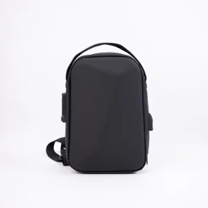 Customized Lady Men’s Summer Fashion PVC Waterproof Anti-Theft Zipper Sports Portable Chest Bag Built-in USB Charging