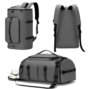 Customized Large Capacity Multifunctional Gym Bag Duffle Bag Travel Backpack for Men Women with Shoes Compartment