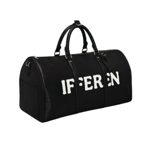 Customized Large Genuine Leather Travel Weekender Overnight Duffel Bag Gym Sports Luggage Bags for Men