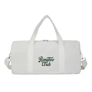 Customized Logo Men’s Cotton Canvas Gym Sport Tote Duffel Bag Fashion Canvas Tote Travel Duffle Bags
