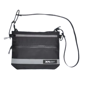 Customized Logo Polyester Waterproof Sports Waist Bag Multi Pocket Single Shoulder Crossbody Bag Zipper Closure Large