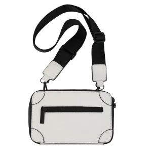 Customized Logo Soft PU Casual Small Square Zipper Hand Bag Personalized Men Single Shoulder Crossbody Bag