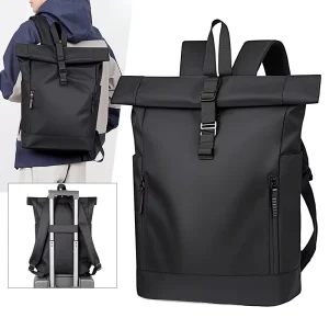 Customized Logo Waterproof Travel Business Laptop Backpack School Top Rolling Men’s Backpack