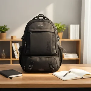 Customized Men’s Business Backpack Polyester Casual Unisex Large-capacity Water-resistant Laptop Backpack