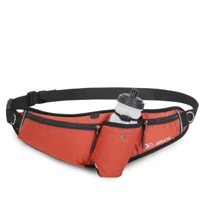 Customized Men’s Outdoor Sports Training Bag Adjustable Waist Belt with Water Bottle Premium Quality Waist Bag