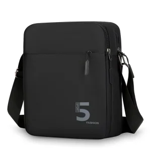 Customized Men’s and Women’s Shoulder Crossbody Bags Popular Black Zipper Bags Travel Simple Casual Sports Bags