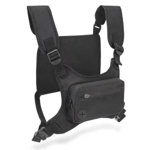 Customized Multi-purpose Tactical Breathable Zipper Closure Chest Bag For Outdoor Men’s Riding Sports Travel Mobile Phone