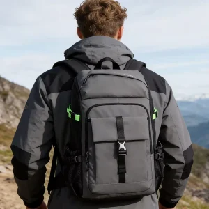 Customized PU Anti Theft Zipper Large Capacity Waterproof Men’s Fashionable Leisure Sports Travel Student Backpack