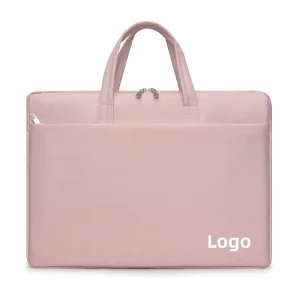 Customized Pink Slim Laptop Bags Computer Sleeves Office Briefcase Bags for Men Women