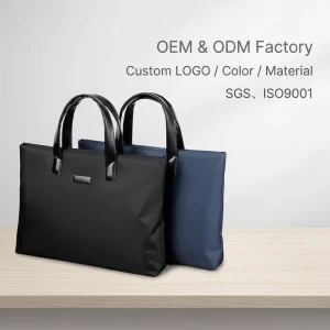 Customized Premium 15-Inch Nylon Men’s Tote Laptop Handbag Covers Waterproof Computer Bag Travel Laptop Tote Bags Design for Men