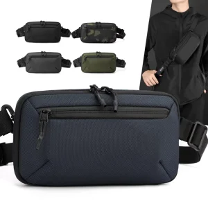 Customized Simple Fashion Chest Bag Men Messenger Bags Pouch Chest Shoulder Cycling Handbags Waterproof Nylon Bags