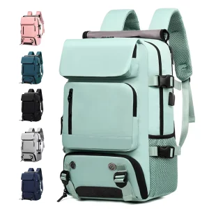Customized Unisex Sports Multiple Compartments Hiking Backpack Men Wet and Dry Separation Waterproof Laptop Backpack with USB