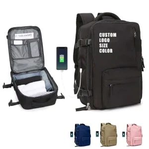Customized Unisex Sports Multiple Compartments Hiking Backpack Men Wet and Dry Separation Waterproof Laptop Backpack with USB