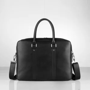 Customized logo Men’s Business Briefcase Genuine Leather RFID Blocking Large Capacity Work Office Bag Fashion Laptop Handbag