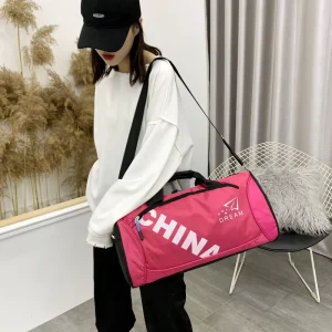 Customized logo New Large-capacity Sports Fitness Bag Men’s and Women’s Travel Handbag Portable Bag