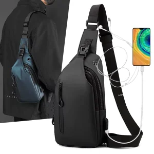 DICHOS Mens Premium Messenger Luxury Men’s Anti splashing Satchel Shoulder Bag Usb Charging Designer Bag
