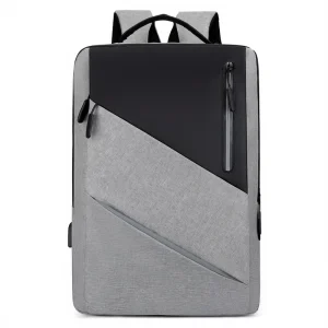 Denim Laptop Backpack for Men’s Business Multifunctional Large Capacity Gift Bag Junior High School Student
