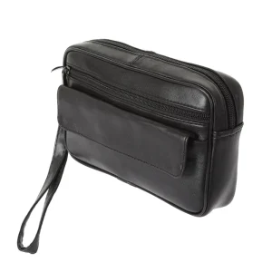 Design Handbag Men’s Business Briefcase Handbag Leather Long Casual Zipper Wallet Handbag Men’s Messenger Bags