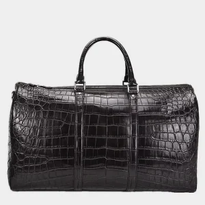 Design Large capacity and High quality crocodile Leather Men’s Large capacity Handbag PU Large capacity Waterproof Sports Bag
