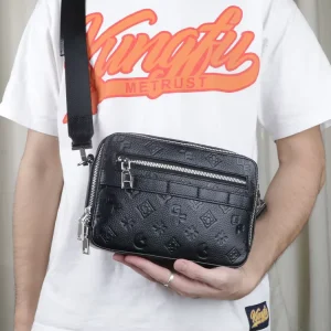 Designer Bags New Arrival Sling Bag Fashion Black Custom Genuine Crossbody Bag