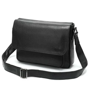 Designer Box Men’s Genuine Leather Mobile Phone Side Chest Sling Crossbody Luggage Travel Shoulder Messenger Bag for Men Women’s