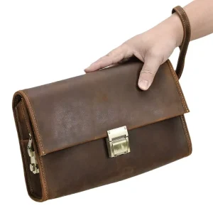 Designer Brand Men’s Genuine Leather Clutch Handbag Mens Purse Luxury Bag China Handbags for Men Leather Bags Luxury Clutches