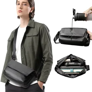 Designer Custom Logo Mens Crossbody Bag Waterproof Shoulder Messenger Bag