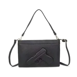 Designer Men’s Envelope Bag Purse Custom Made Bolsa Bolso with 3D Pattern Gun Shoulder Bags