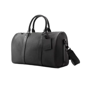 Direct Factory Custom Men’s Cross Body Genuine Leather Duffle Bag PU Travel Duffel Weekend Shoulder Bag for Men Women