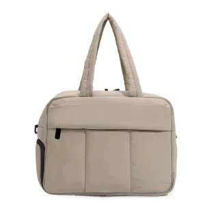 Dry and Wet Separate Puffer Tote Bag Large Capacity Men’s and Women’s Space Padded Jacket Down Shoulder Bag