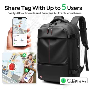 Durable Business Laptop Bag 5cm Expandable Portable Luggage Strap Internal Battery Smart Travel Backpack