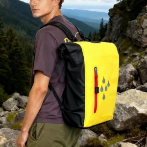 Durable Heavy Duty Waterproof Backpack Diving Submersible Day Pack Dry Wet Separation Dry Roll Top Sack Keeps Gear Dry Backpack