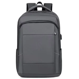 Durable Luxury Laptop Backpack Customized Daily Outdoor Use USB Charging Port Waterproof Oxford Material Zipper