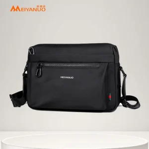 Durable Nylon Crossbody Bag With Adjustable Strap For Daily Commute Office Men’s Shoulder Bag