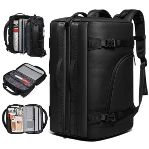 Durable Oxford Business Bag USB Charge Anti-Theft Lock 17 Inch Laptop Large Capacity Travel Bag Backpack Compression