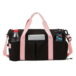 Durable Oxford Waterproof Multi Functional Gym Bag Large Capacity Weekend Travel Bag Zipper Closure Stylish Unisex