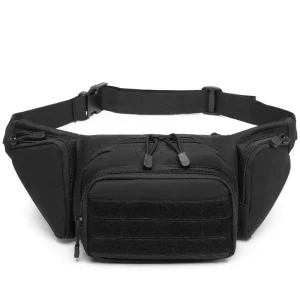 Durable Tactical Men’s Waist Crossbody Bag Custom Logo Oxford for Outdoor Sports & Camping Zipper Closure Phone Bag for Hiking