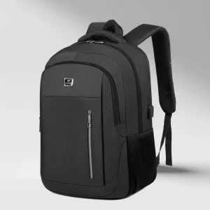 Durable Waterproof Oxford Unisex Fashion Business Laptop Backpack with Zipper Closure Anti-Theft USB Port 20-39L Capacity