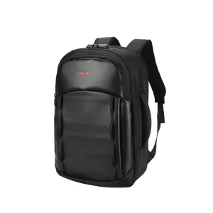 Durable Zipper Closure Men’s Business Backpack Waterproof Nylon Polyester 17 Inch Laptop Capacity Backpack