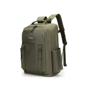 Durable Zipper Closure Men’s Business Backpack Waterproof Nylon Polyester 17Inch Laptop Capacity