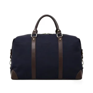 Easy-clean Durable Canvas Duffle Bag with Double Closure Versatile Travel Weekender Bag Luggage for Business and Vacation