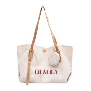 Eco Friendly Canvas Tote Bag with Solid Pattern and Button Closure All Seasons Daily Use for Men’s Shopping