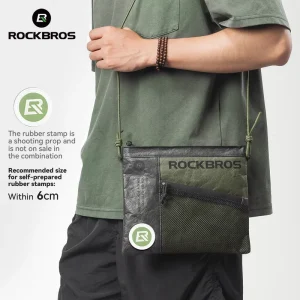 Eco Reusable Fabric Crossbody Bag Casual Commuter Folding Bike Handlebar Bag Riding Backpack Organizer Bags