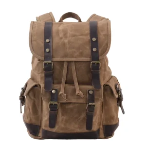 Essential Outdoor Adventure Large Capacity Multi Functional Rucksack Mountaineering Hiking Backpack Retro Travel Men’s Backpack