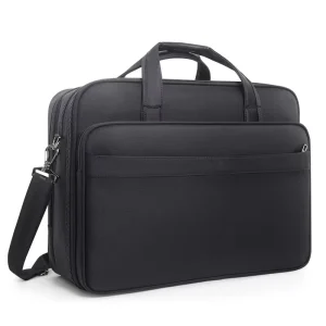 Expandable Large 17 Inch Travel Business Laptop Bags Waterproof Custom Lawyer Briefcase