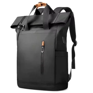 Expandable Waterproof Anti-Theft Rolltop Backpack for 15.6″ Laptop Unisex Urban Backpack with 90 Opening