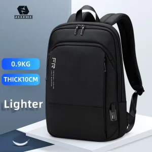 FENRUIEN Custom USB Charging Men’s Waterproof Backpack Business Laptop Backpack